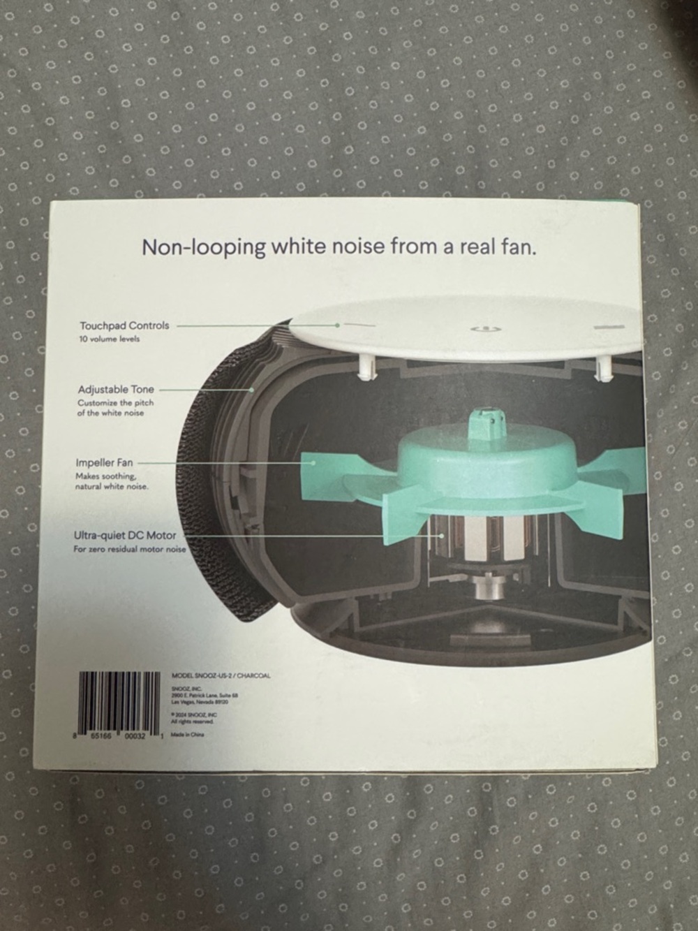 Snooz Real Fan White Noise Machine - Picture 2 of 3